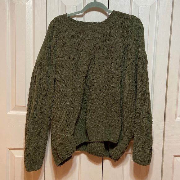 Green Plus Size Sweater - Picture 1 of 7